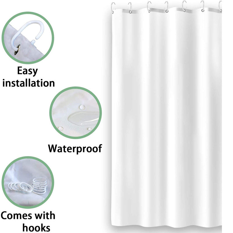 Boho Floral Shower Curtain Floor Mat Bright Fabric Blossom Shower Curtain