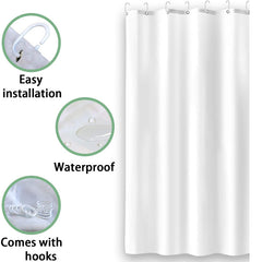 Boho Floral Shower Curtain Floor Mat Bright Fabric Blossom Shower Curtain