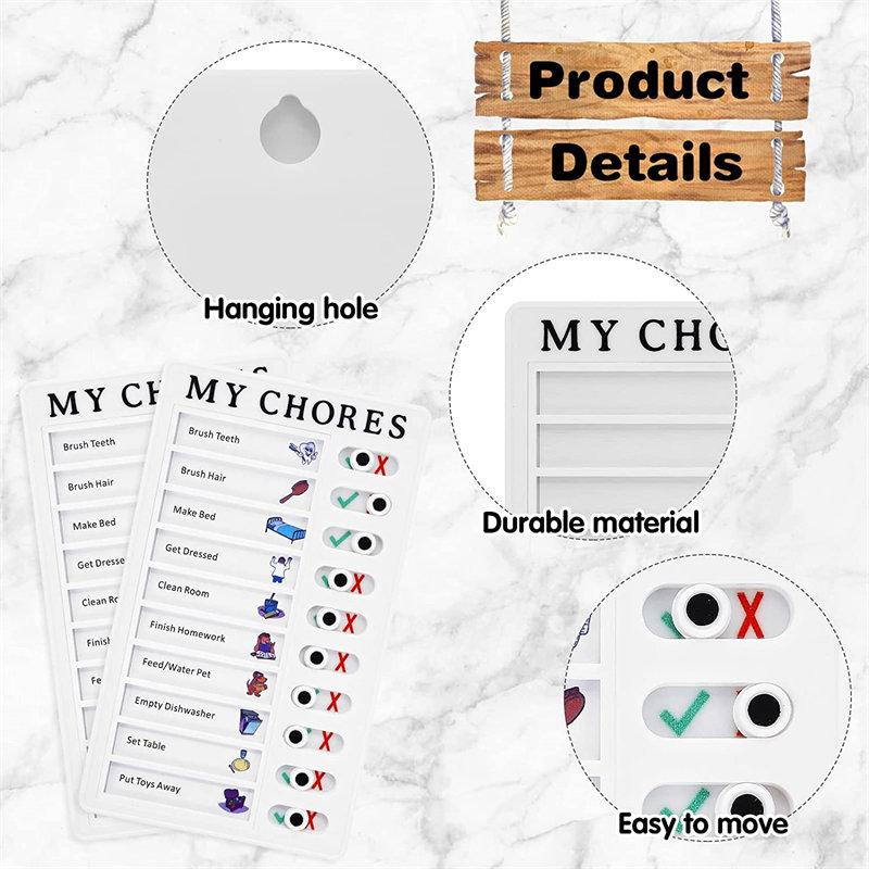 Chore Chart Memo Board Daily Reminder for School Home Office