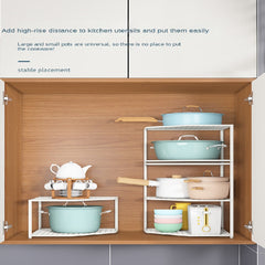 Kitchen Countertop Shelf Cookware Storage Rack Sink Pot Rack Cupboard Organizer