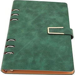 A5 PU Leather 6 Rings Binder Notebook 100 Sheets