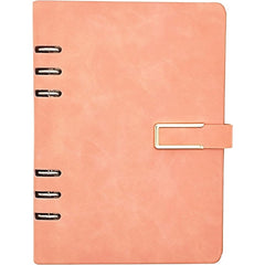 A5 PU Leather 6 Rings Binder Notebook 100 Sheets