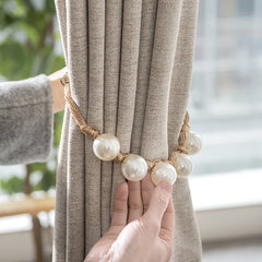 Faux Pearl Curtain Strap French Curtain Tieback