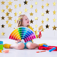 10pcs Glitter Star Garland Banner for Party Decoration
