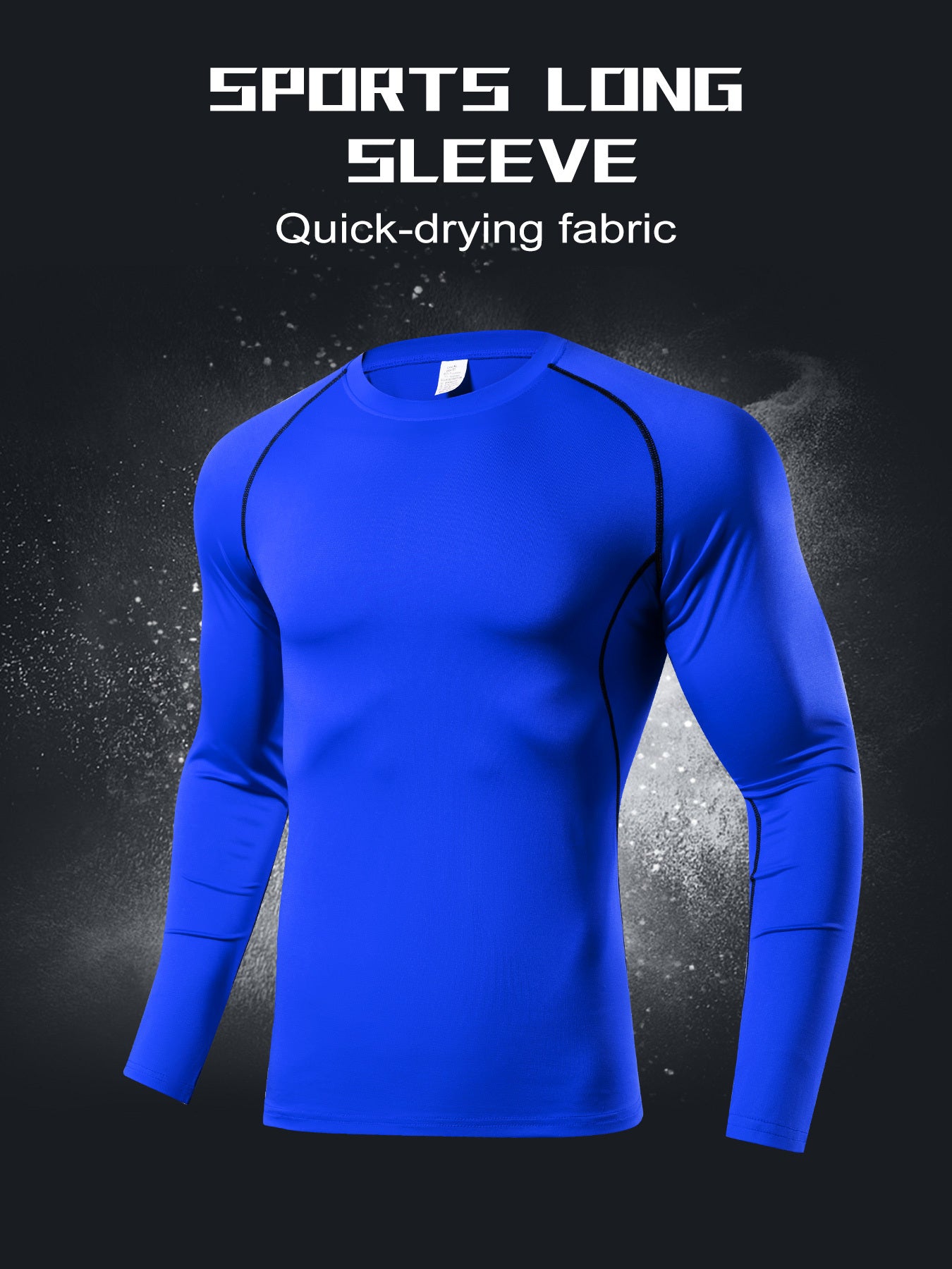 Men's Workout Shirt Active High Stretch Compression Base Layer