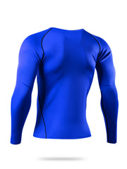 Men's Workout Shirt Active High Stretch Compression Base Layer