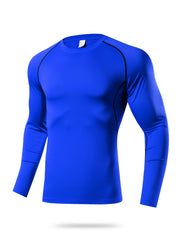 Men's Workout Shirt Active High Stretch Compression Base Layer