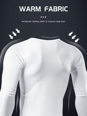 Men's Solid Workout Shirt Active High Stretch Compression Moisture Wicking