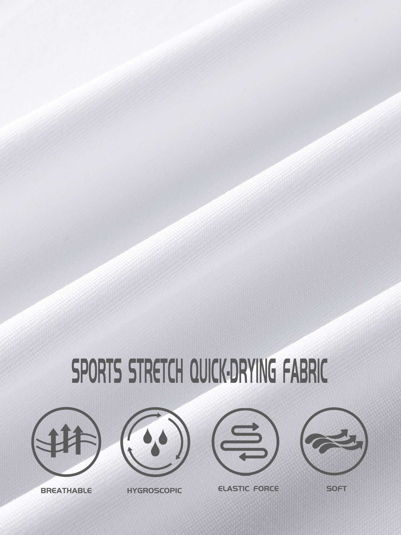 Men's Solid Workout Shirt Active High Stretch Compression Moisture Wicking