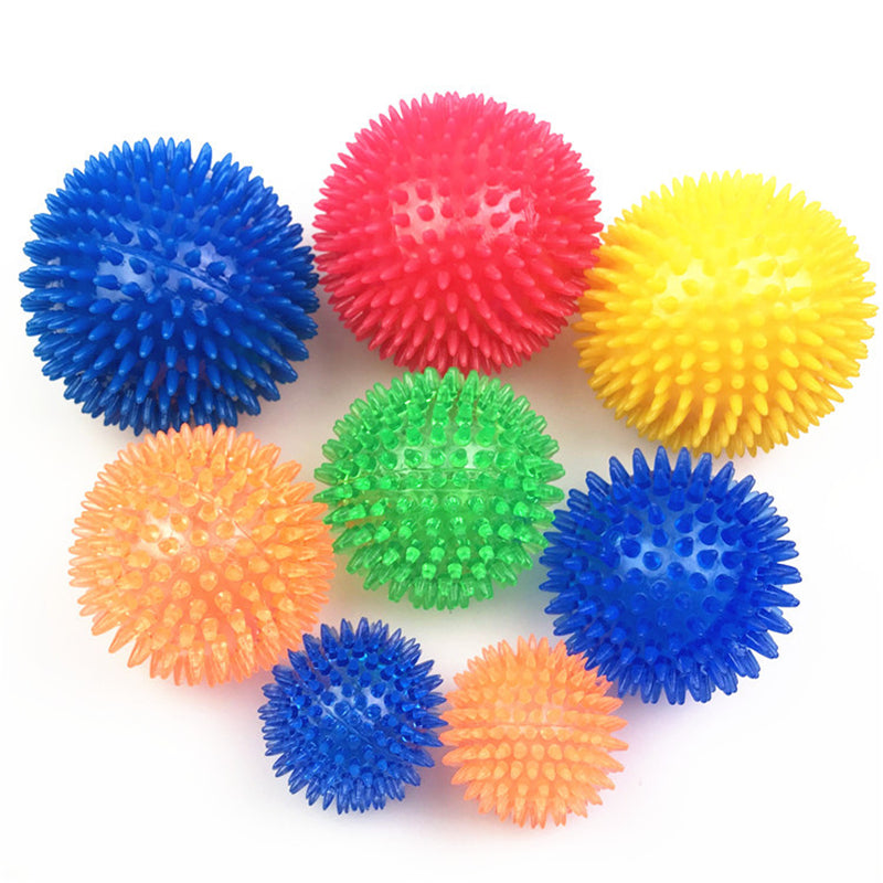 Squeaky Dog Molar Ball Toy Tough Rubber Durable Dog Teeth Cleaning Ball