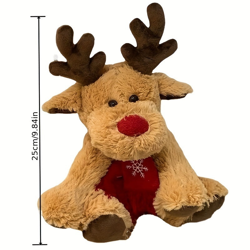 Christmas Elk Reindeer Plush Toy Girl Heart Deer Cloth Doll Gift