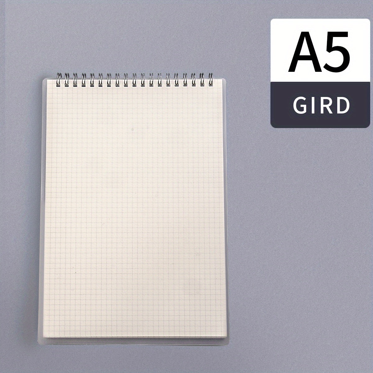 A5 B5 80 Pg Spiral Grid Notebook Leather Diary