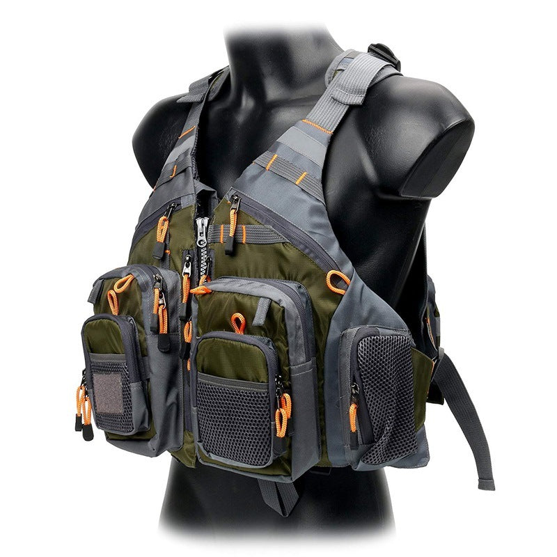 Adjustable Fishing Vest for Men and Women - Ideal for Fly Bass Fishing