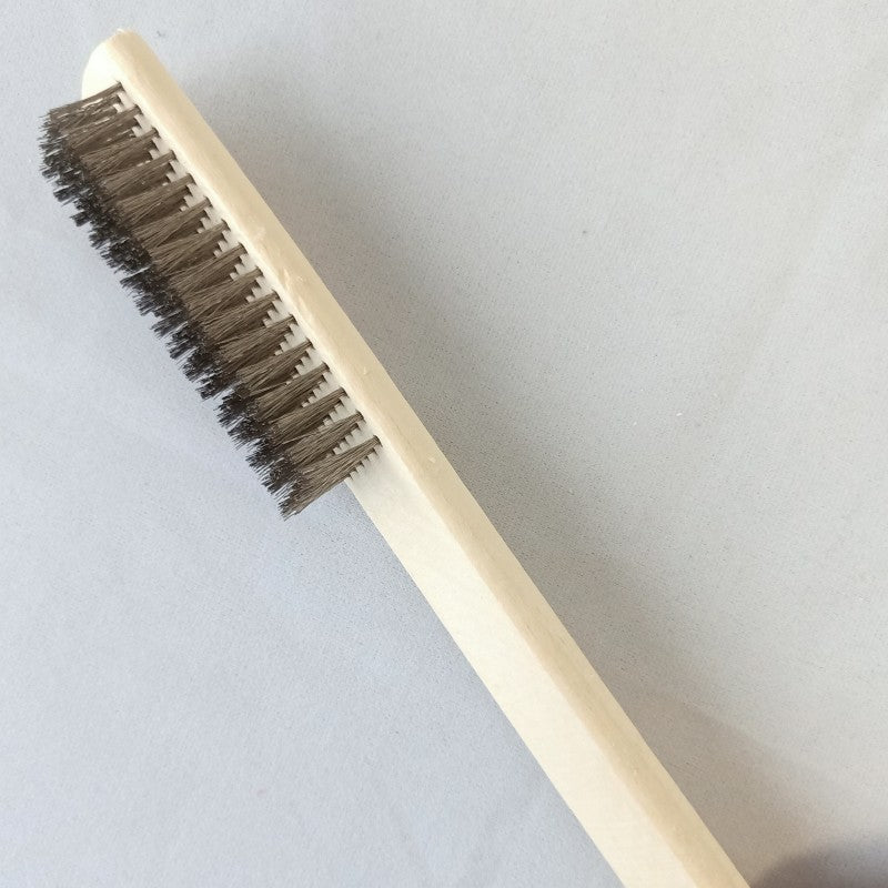Wooden Handle Copper Wire Brush Stainless Steel Wire Brush