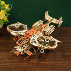 3D Airplane Wooden Puzzle DIY Educational Toy Model