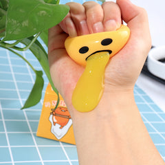 2pcs Stress Relief Toys Puking Ball Lazy Egg Vomiting Egg Yolk Vent Tricky Game