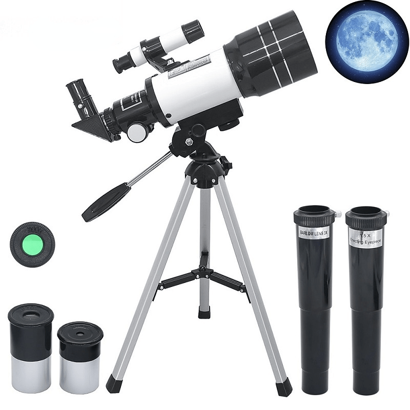 Professional Telescope with Tripod Locator and Smartphone Adapter