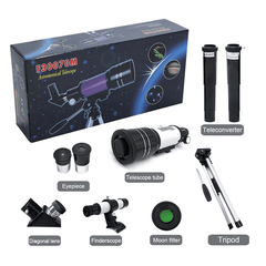 Professional Telescope with Tripod Locator and Smartphone Adapter