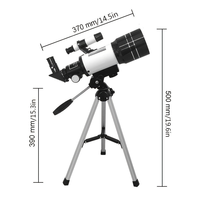 Professional Telescope with Tripod Locator and Smartphone Adapter