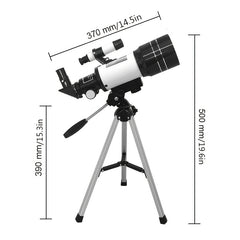 Professional Telescope with Tripod Locator and Smartphone Adapter