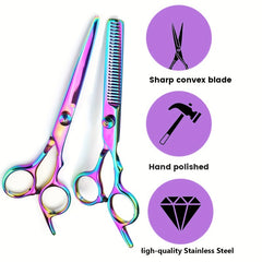 Rainbow Hairdressing Scissors Hair Cutting Shears Thinning Scissors