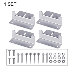 5 Sets Panel Mounting Brackets Lightweight Aluminum for RVs Boats Yachts