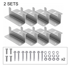 5 Sets Panel Mounting Brackets Lightweight Aluminum for RVs Boats Yachts