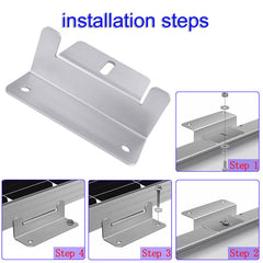 5 Sets Panel Mounting Brackets Lightweight Aluminum for RVs Boats Yachts