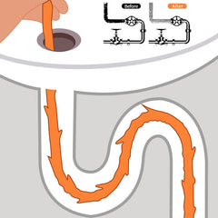 8Pcs Pipe Dredge Hook Sewer Toilet Hair Cleaning Tool