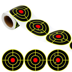100pcs Self Adhesive Splatter Targets 7.62cm Reactive Paper Targets Roll 