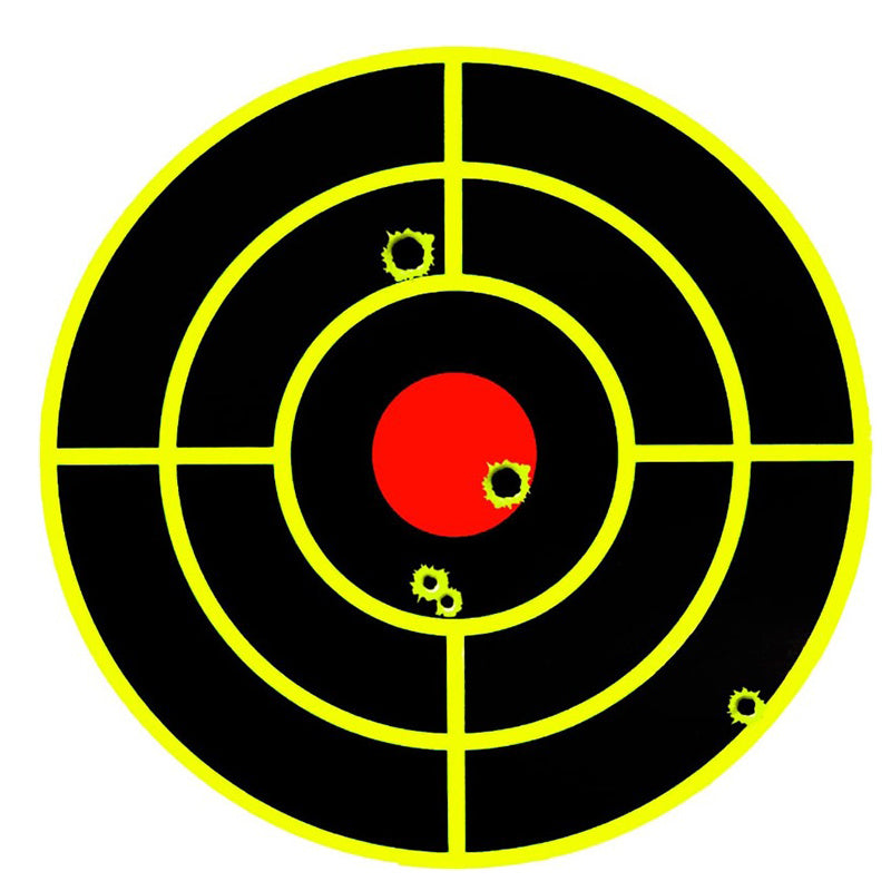 100pcs Self Adhesive Splatter Targets 7.62cm Reactive Paper Targets Roll 