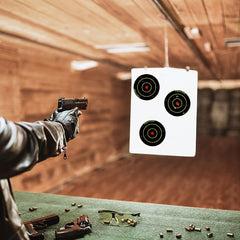 100pcs Self Adhesive Splatter Targets 7.62cm Reactive Paper Targets Roll 