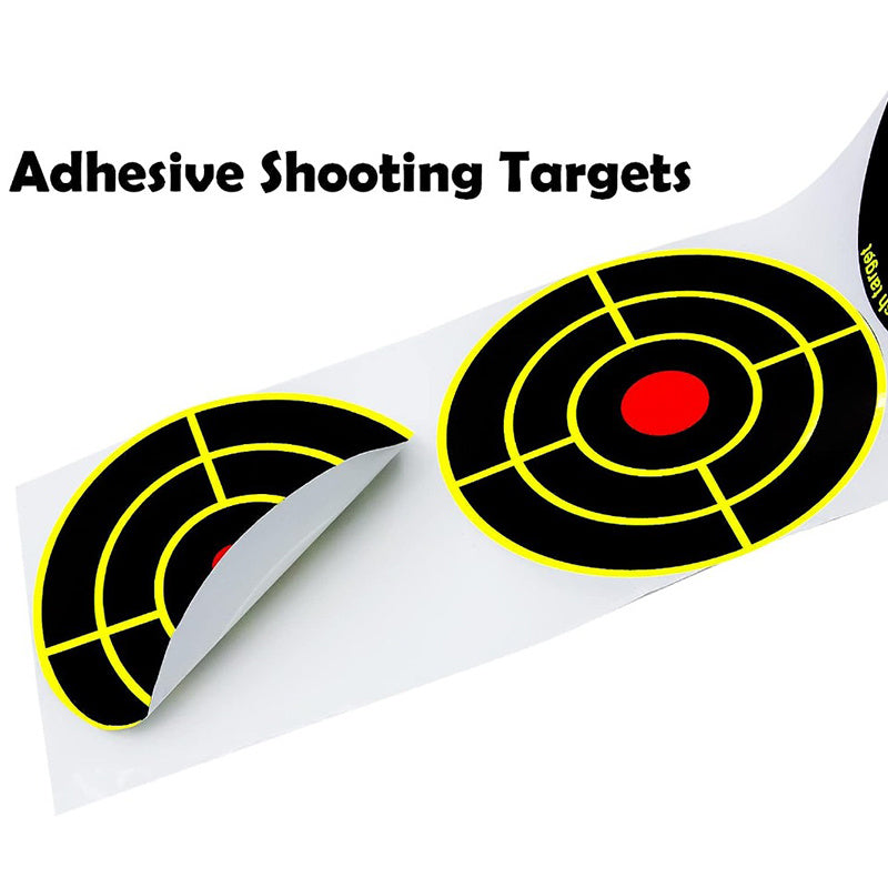 100pcs Self Adhesive Splatter Targets 7.62cm Reactive Paper Targets Roll 