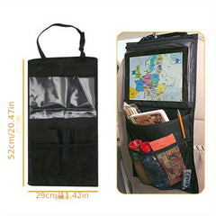 Car Backseat Organizer Tablet Holder Auto Storage Cover Travel Road Trip Kids