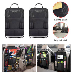 Car Backseat Organizer Tablet Holder Auto Storage Cover Travel Road Trip Kids