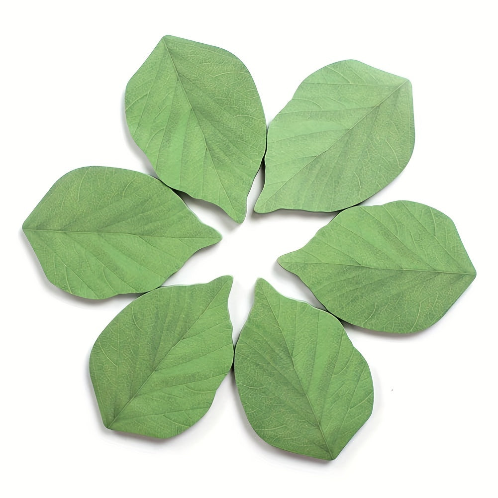 50 Sheets Leaf Sticky Notes Memo Pad Paper Sticker Pads Office Supplies
