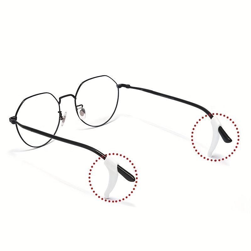 5 Pairs Glasses Anti Slip Hooks Sports Style Ear Support & Non Slip Cover
