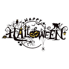 Halloween Decoration Sticker PVC Glass Stickers Waterproof Funny Sticker