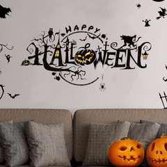Halloween Decoration Sticker PVC Glass Stickers Waterproof Funny Sticker