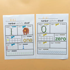 Number Tracing Book for Kids, Math Workbook with Drawbar