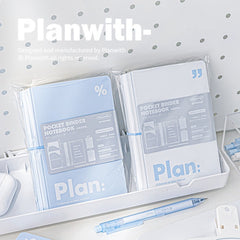 A7 Mini Notebook Simplicity Journal 6 Ring Loose Leaf Pocket Planner