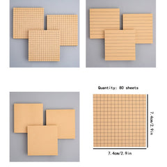 1pc Sticky Notes Box Horizontal Lines Blank Self Stick Note Pads