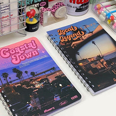 A5 Coil Landscape Notebook Horizontal Line Learning Book