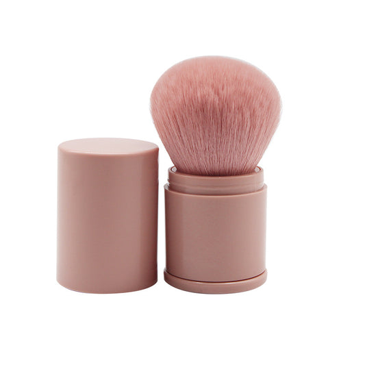 Retractable Large Makeup Brush with Lid for Powder & Blush