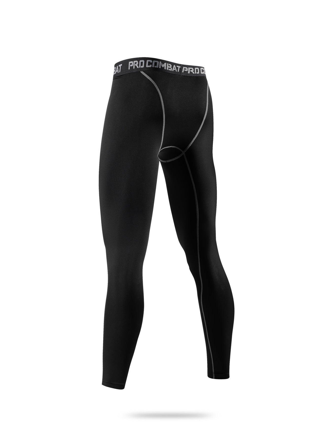 Men's Solid Bottom Leggings Quick Drying Compression Pants