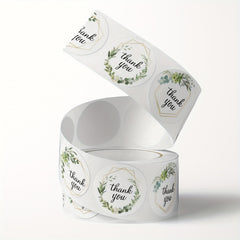 500 Floral Thank You Stickers Wedding Decor Self Adhesive Labels