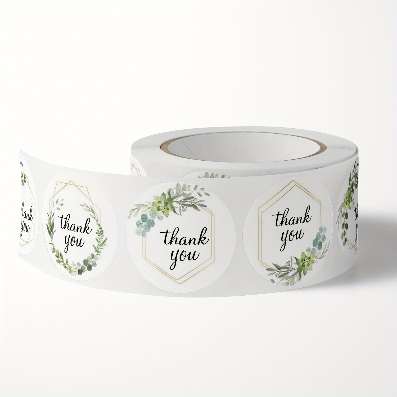 500 Floral Thank You Stickers Wedding Decor Self Adhesive Labels