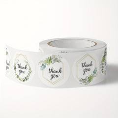 500 Floral Thank You Stickers Wedding Decor Self Adhesive Labels