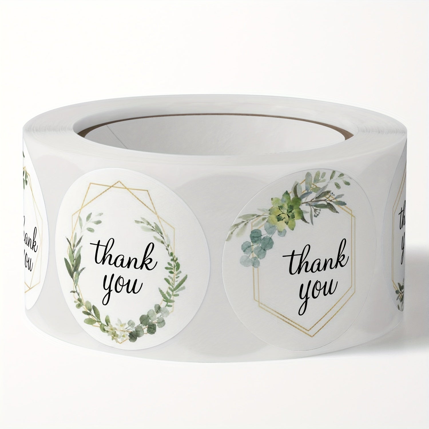 500 Floral Thank You Stickers Wedding Decor Self Adhesive Labels