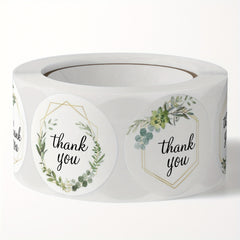 500 Floral Thank You Stickers Wedding Decor Self Adhesive Labels